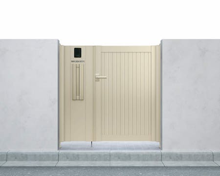 シンプレオ門扉　６型　親子開き 埋込仕様  ０４・０８・１０ | YKKAP